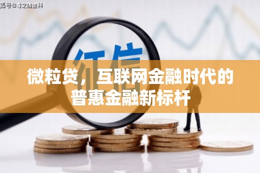 会同微粒贷，互联网金融时代的普惠金融新标杆
