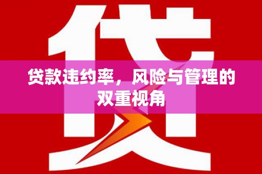 会同贷款违约率，风险与管理的双重视角