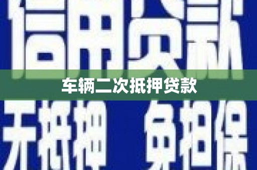会同车辆二次抵押贷款