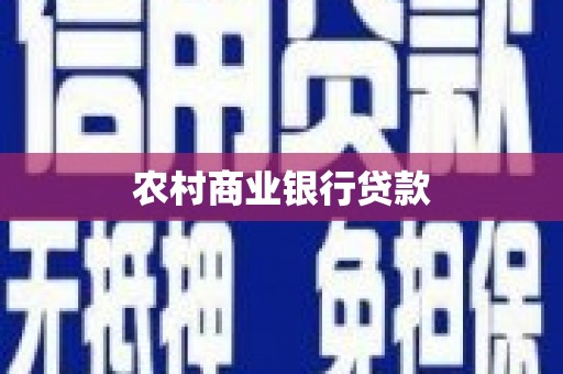 会同农村商业银行贷款