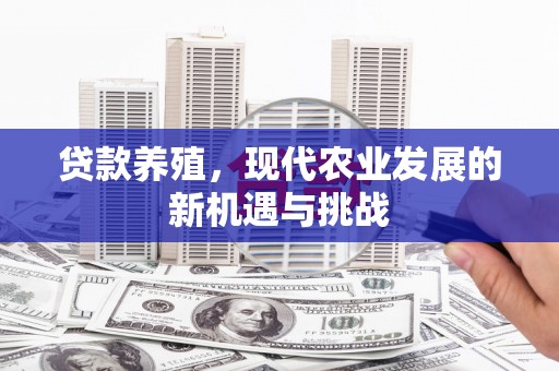 会同贷款养殖，现代农业发展的新机遇与挑战