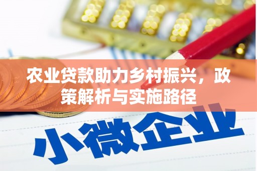 会同农业贷款助力乡村振兴，政策解析与实施路径