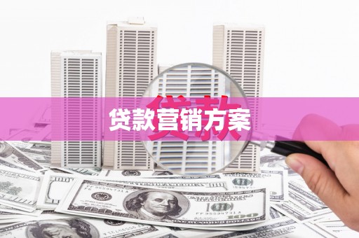 会同贷款营销方案