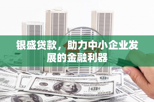 会同银盛贷款，助力中小企业发展的金融利器