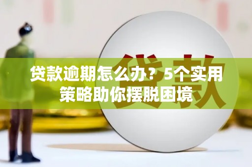 会同贷款逾期怎么办？5个实用策略助你摆脱困境