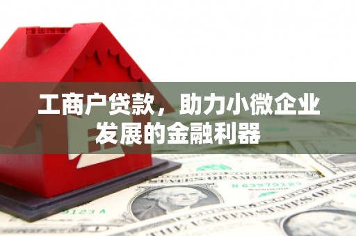 会同工商户贷款，助力小微企业发展的金融利器