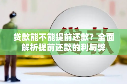 会同贷款能不能提前还款？全面解析提前还款的利与弊