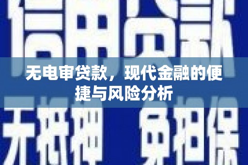会同无电审贷款，现代金融的便捷与风险分析