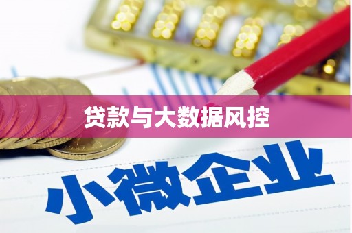 会同贷款与大数据风控