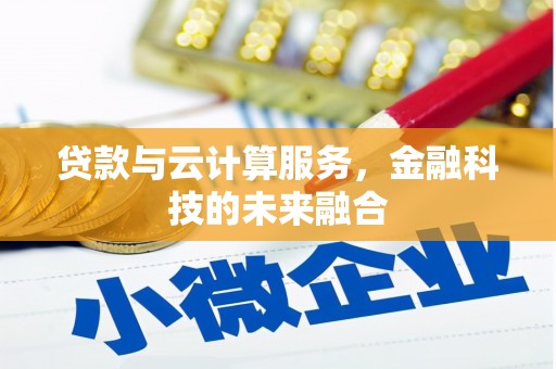 会同贷款与云计算服务，金融科技的未来融合