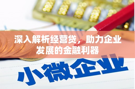 会同深入解析经营贷，助力企业发展的金融利器