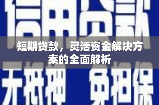 会同短期贷款，灵活资金解决方案的全面解析