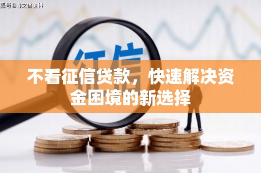 会同不看征信贷款，快速解决资金困境的新选择