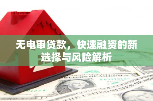 会同无电审贷款，快速融资的新选择与风险解析