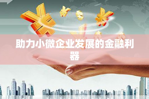 会同助力小微企业发展的金融利器