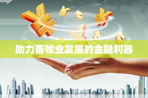 会同助力畜牧业发展的金融利器