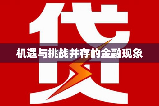 会同机遇与挑战并存的金融现象